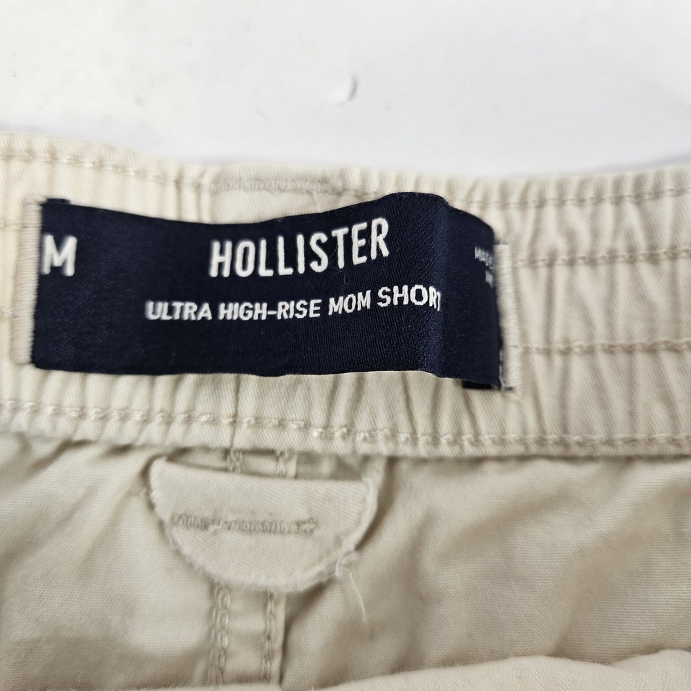 Hollestermom Shorts Ultra High Rise Size 4 Medium Beige Pockets - Picture 3 of 5